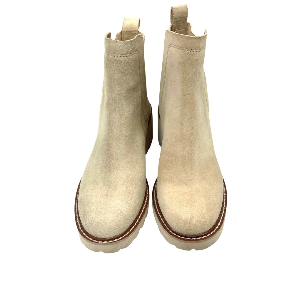 Dolce Vita Huey H20 Wedge Chelsea Booties Size 6 cream tan neutral - Picture 3 of 12